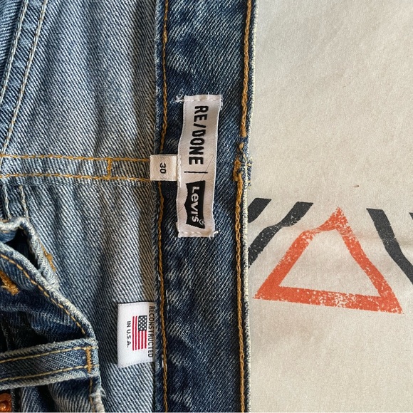Levi’s Re/done Made in USA High Rise Jeans Denim Size 30 - Picture 9 of 14